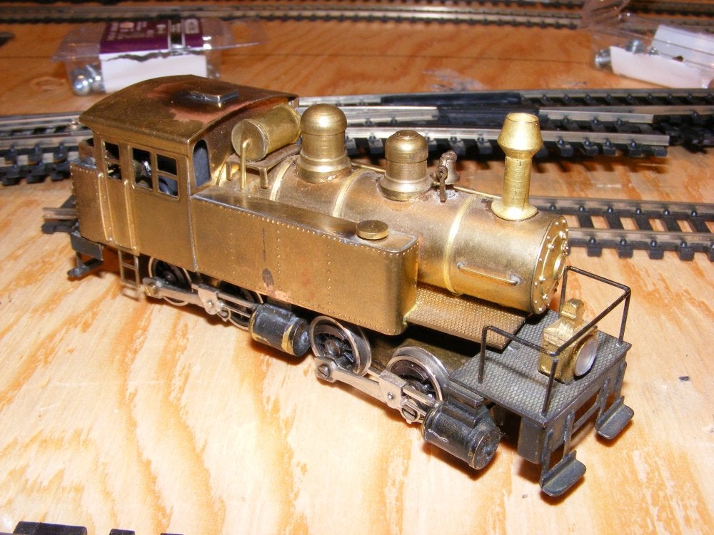 Sold at Auction: Red Ball/Howell Day Ho Ga. Brass Lehigh Valley Inspection  4-2-4T Custom Painted